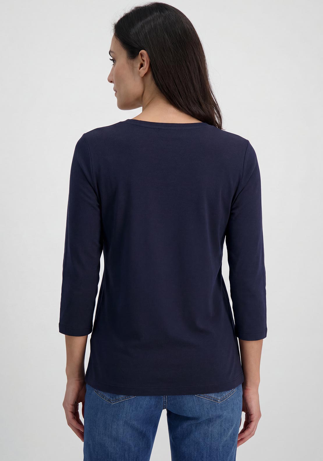 Olsen Graphic Print T-Shirt, Navy Multi