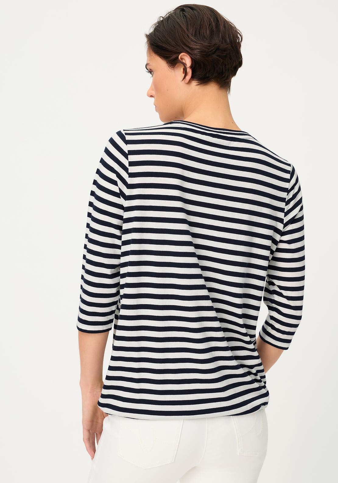 Olsen Striped With Floral Sequin Pattern, Navy
