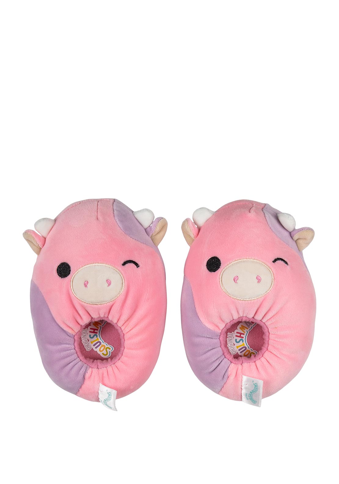 Squishmallow Kids Patty The Cow Slippers, Pink McElhinneys