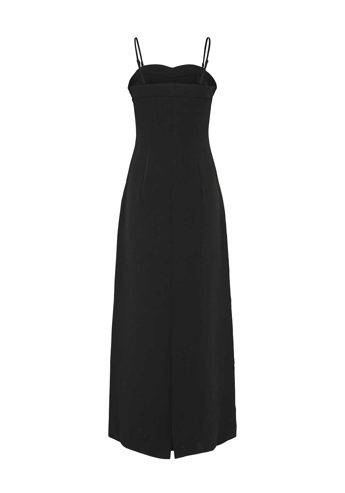Pieces Pocelle Corsage Maxi Dress, Black