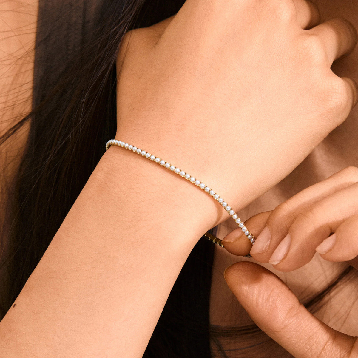 ARASH pearl bracelet goldplated