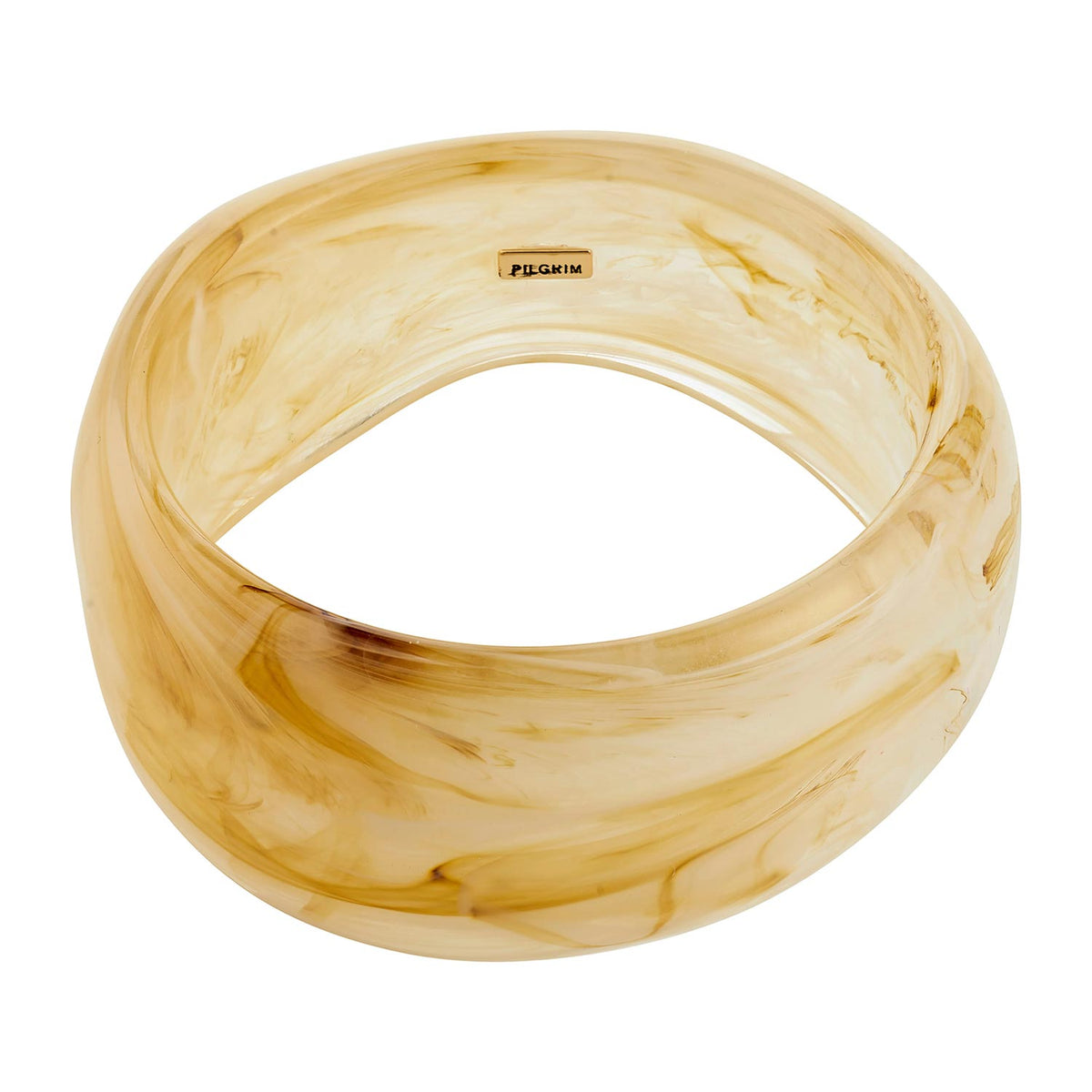 Pilgrim Asse Bangle, Creamy Caramel