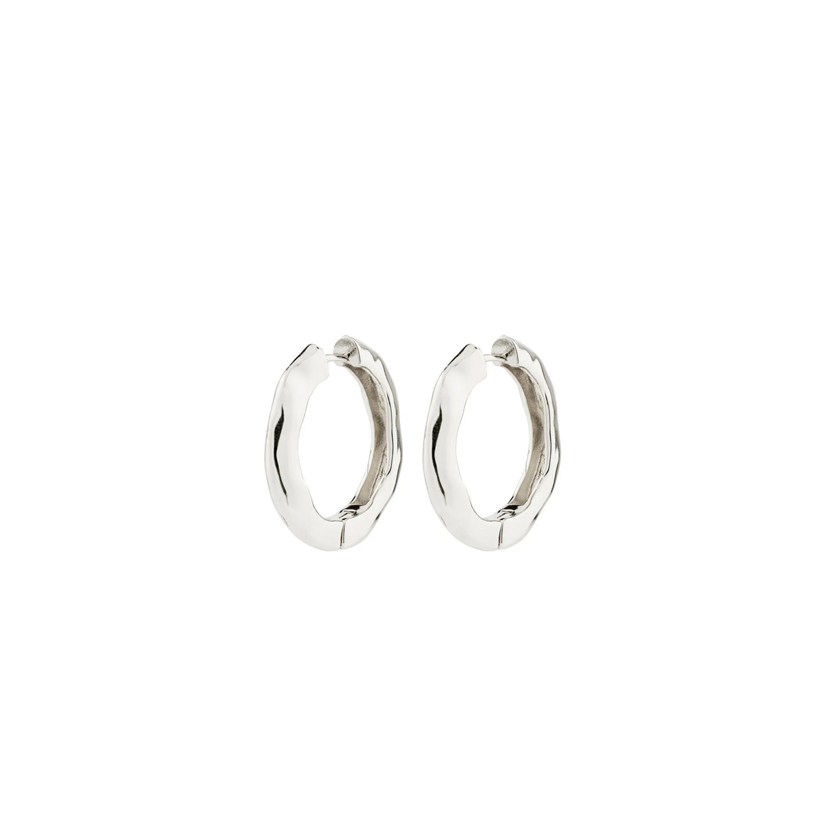 Pilgrim Believe Hoop Earrings, Silver