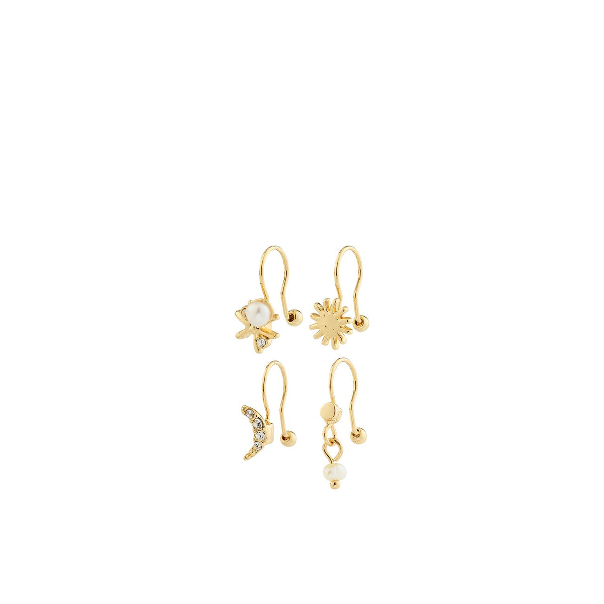 Pilgrim Evon Set of 4 Ear Cuffs, Gold