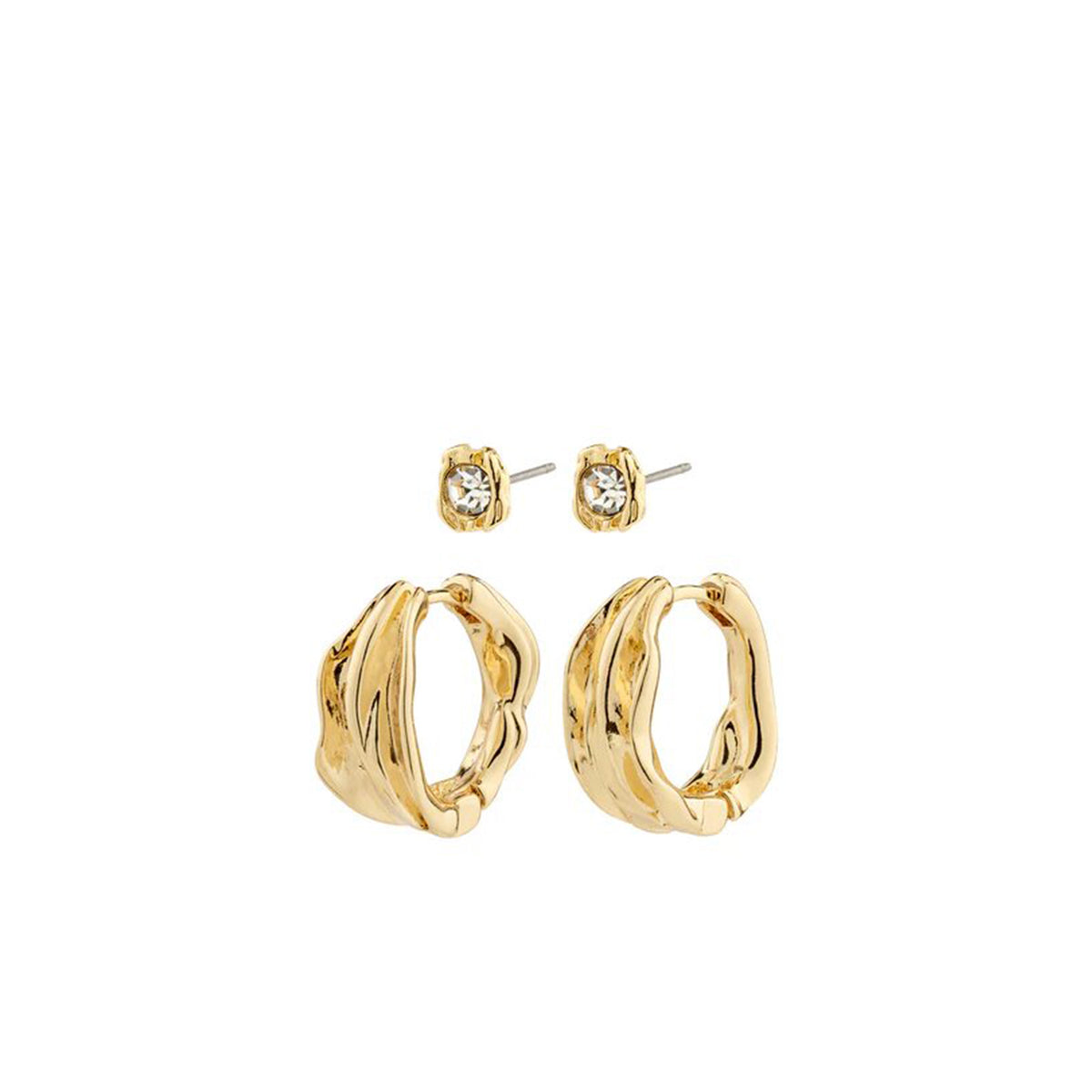 Pilgrim Feel Set of 2 Earrings, Gold