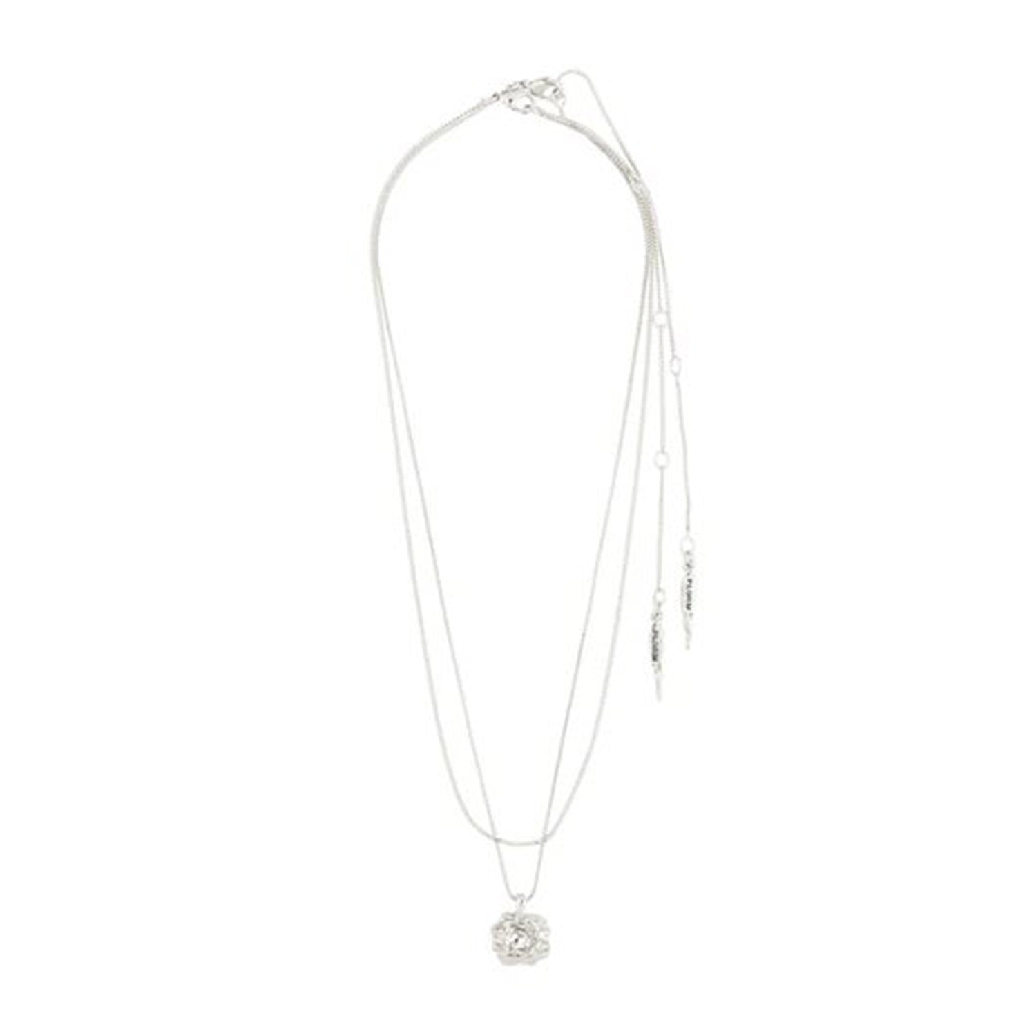 Pilgrim Feel Set of Two Layer Necklaces, Silver McElhinneys