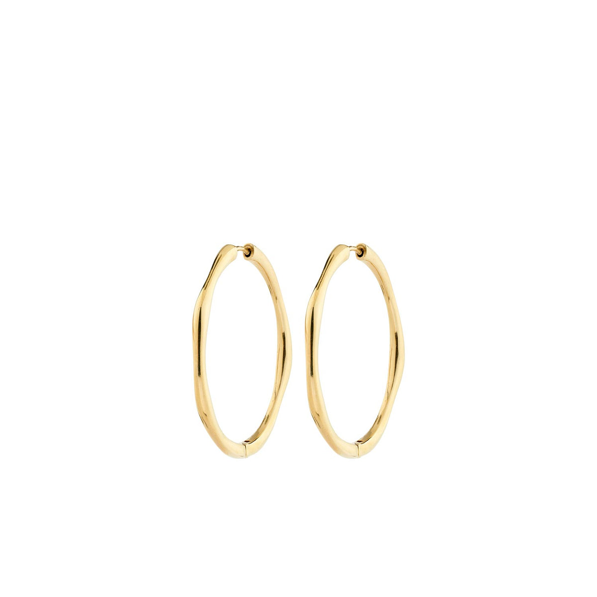 Pilgrim Haze Hoop Earrings, Gold