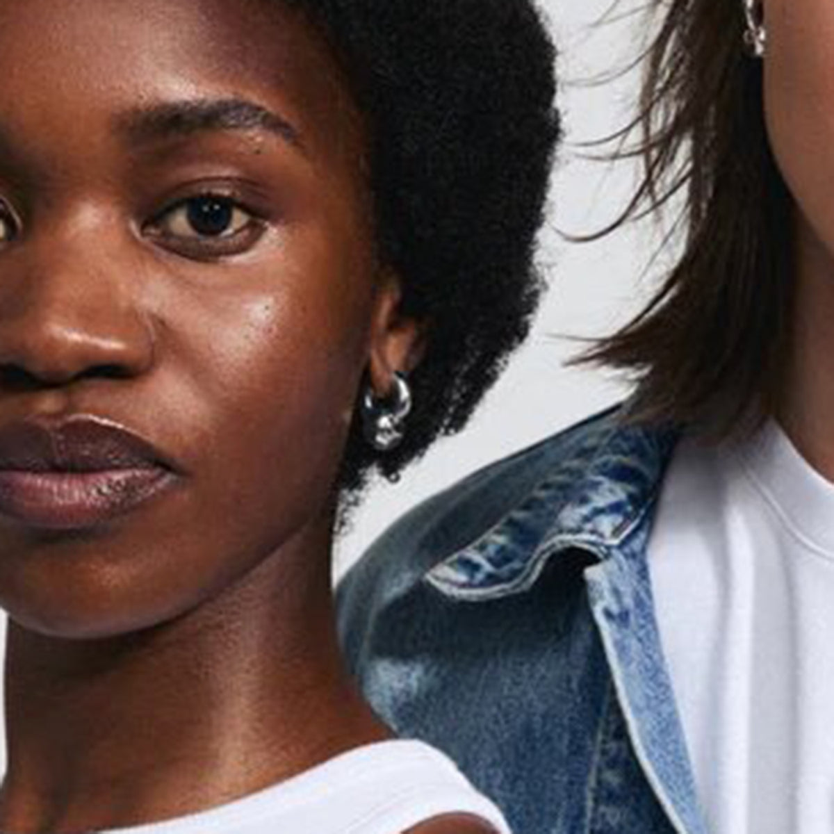 Pilgrim Intent Chunky Hoop Earrings, Silver
