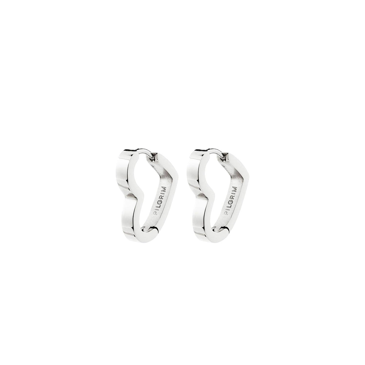 Pilgrim Ivarin Heart Earrings, Silver