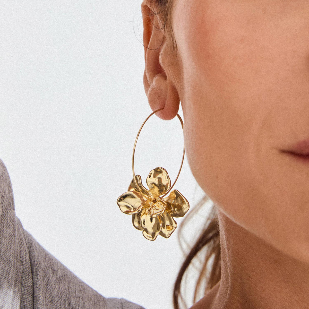Pilgrim Lunith Earrings, Gold