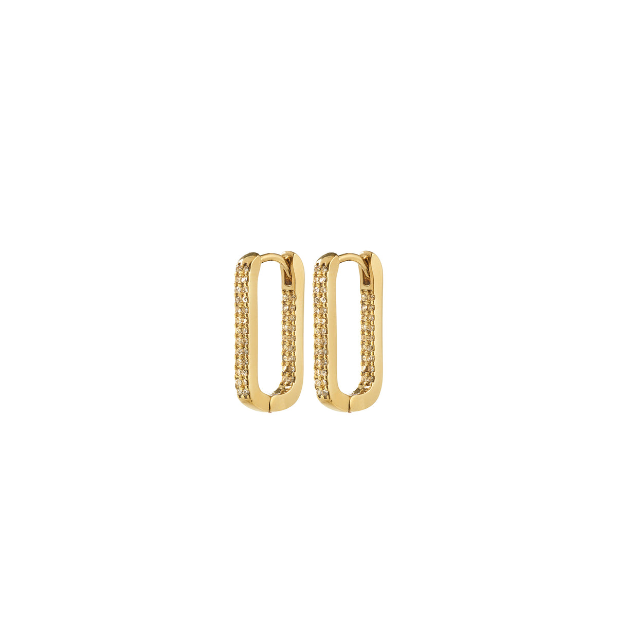 PHASE oval hoops goldplated