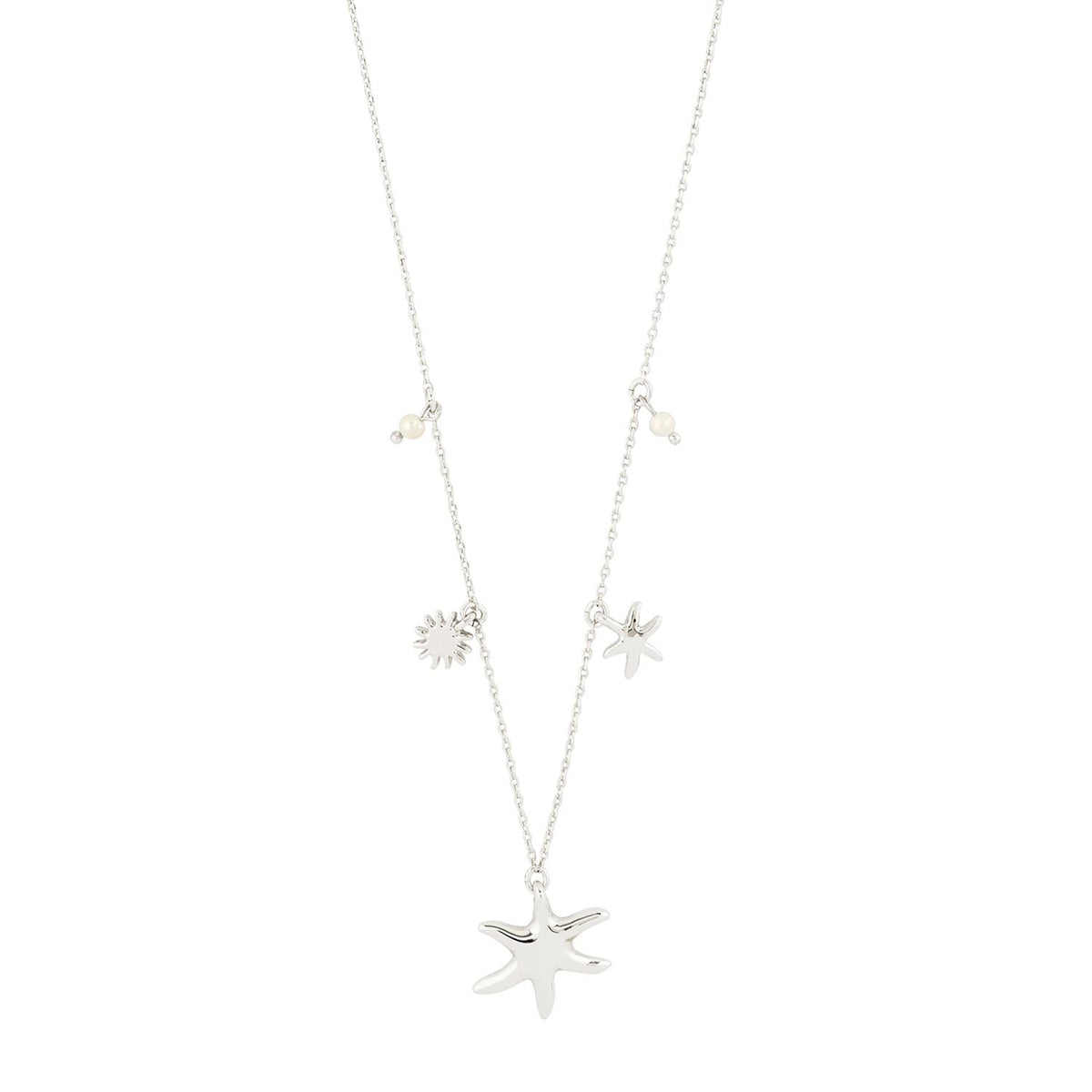 Pilgrim Prism Necklace, Silver