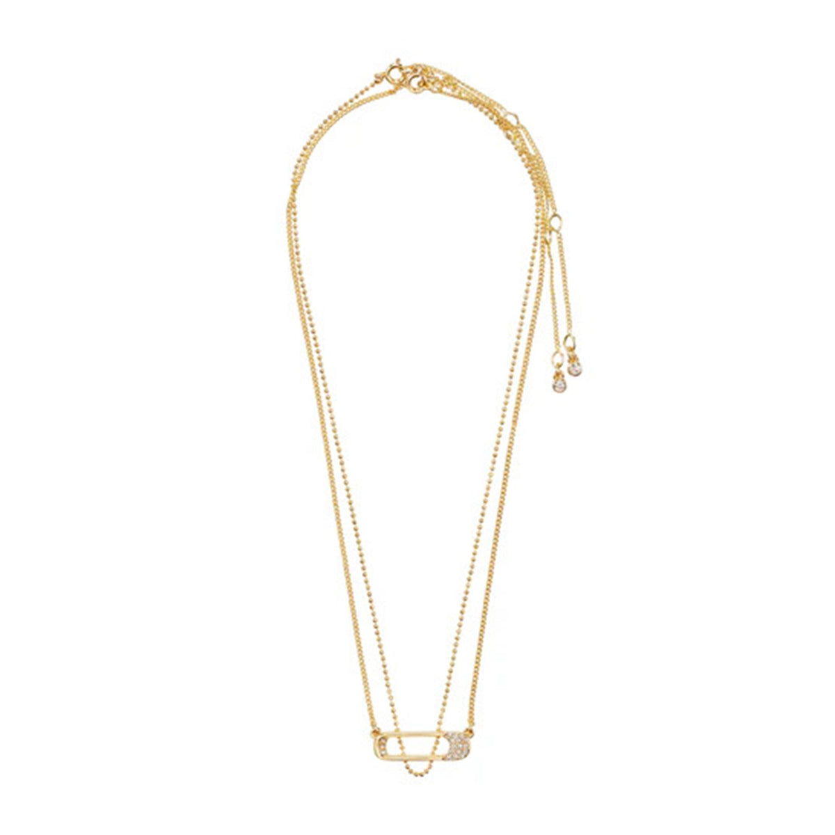 INSTANT NECKLACE 2 IN 1 SET GOLD PLATED