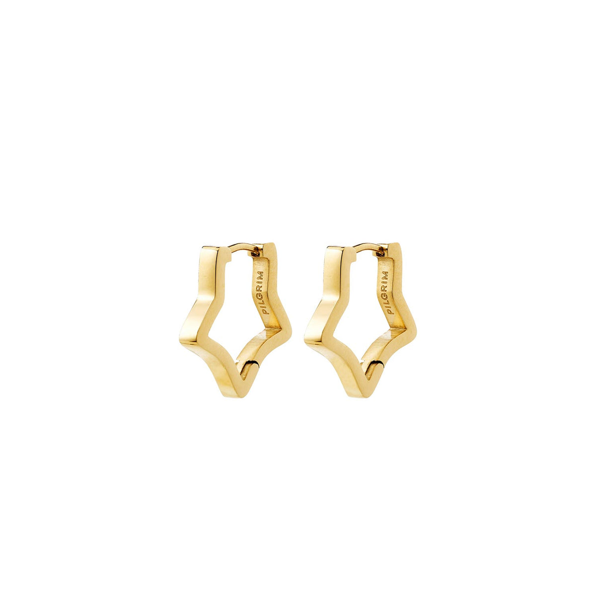 Pilgrim Solari Star Earrings, Gold