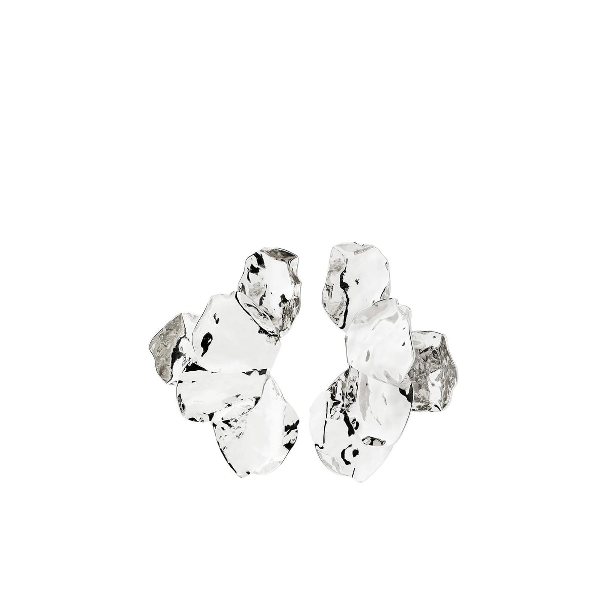 Pilgrim Virel Statement Earrings, Silver