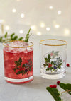 Portmeirion The Holly and The Ivy Set of 4 Double Old-Fashioned Glasses