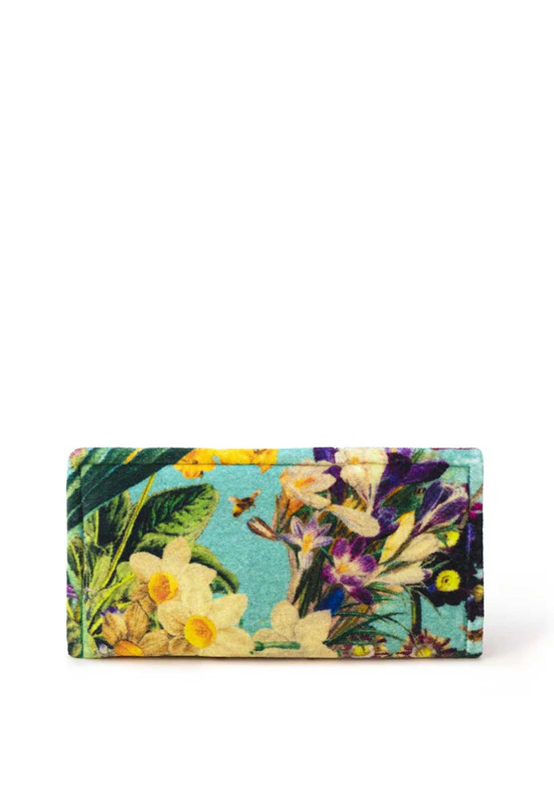Powder Spring Flora Velvet Sunglasses Pouch, Green