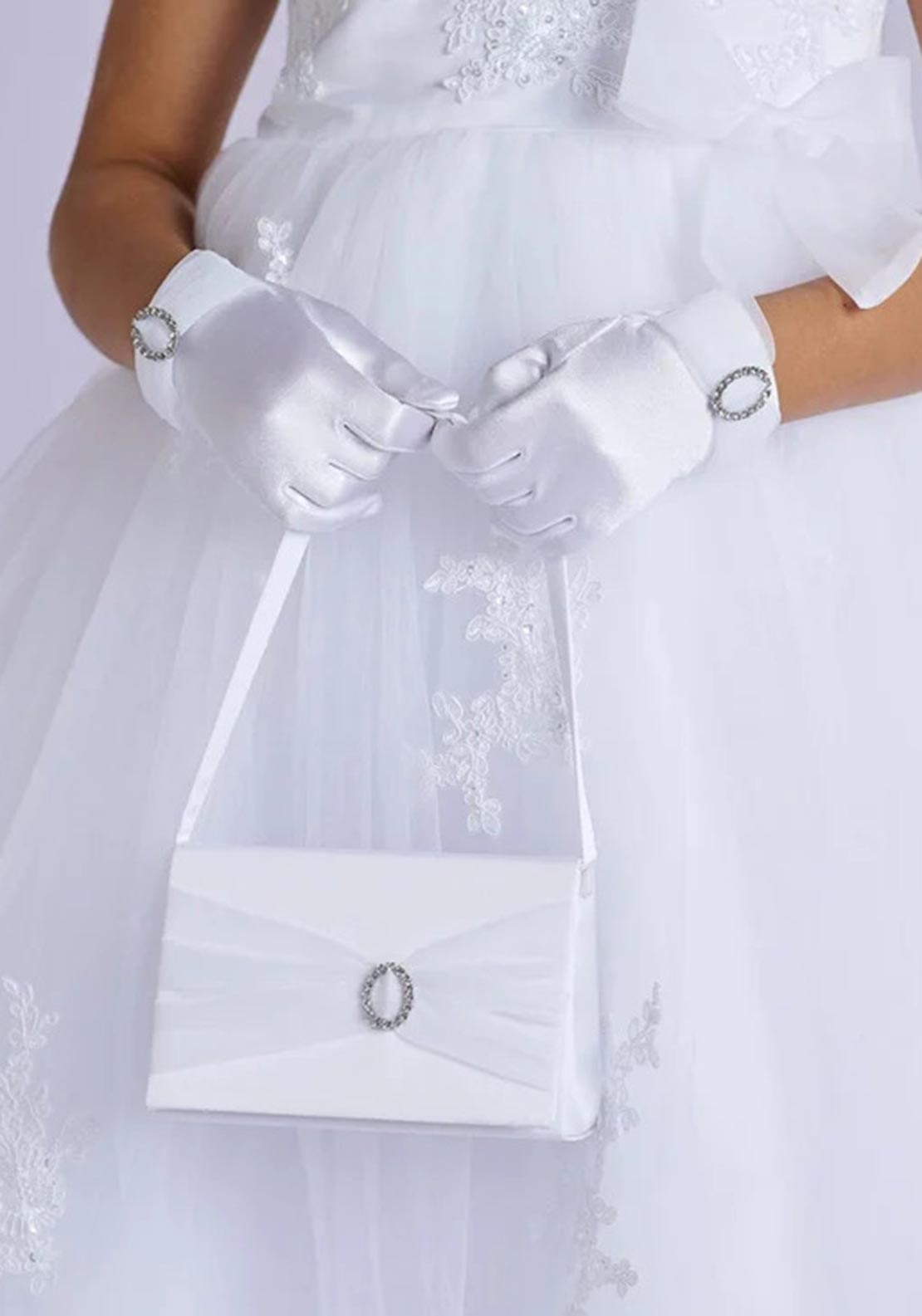 Peridot Abigail Communion Glove, White