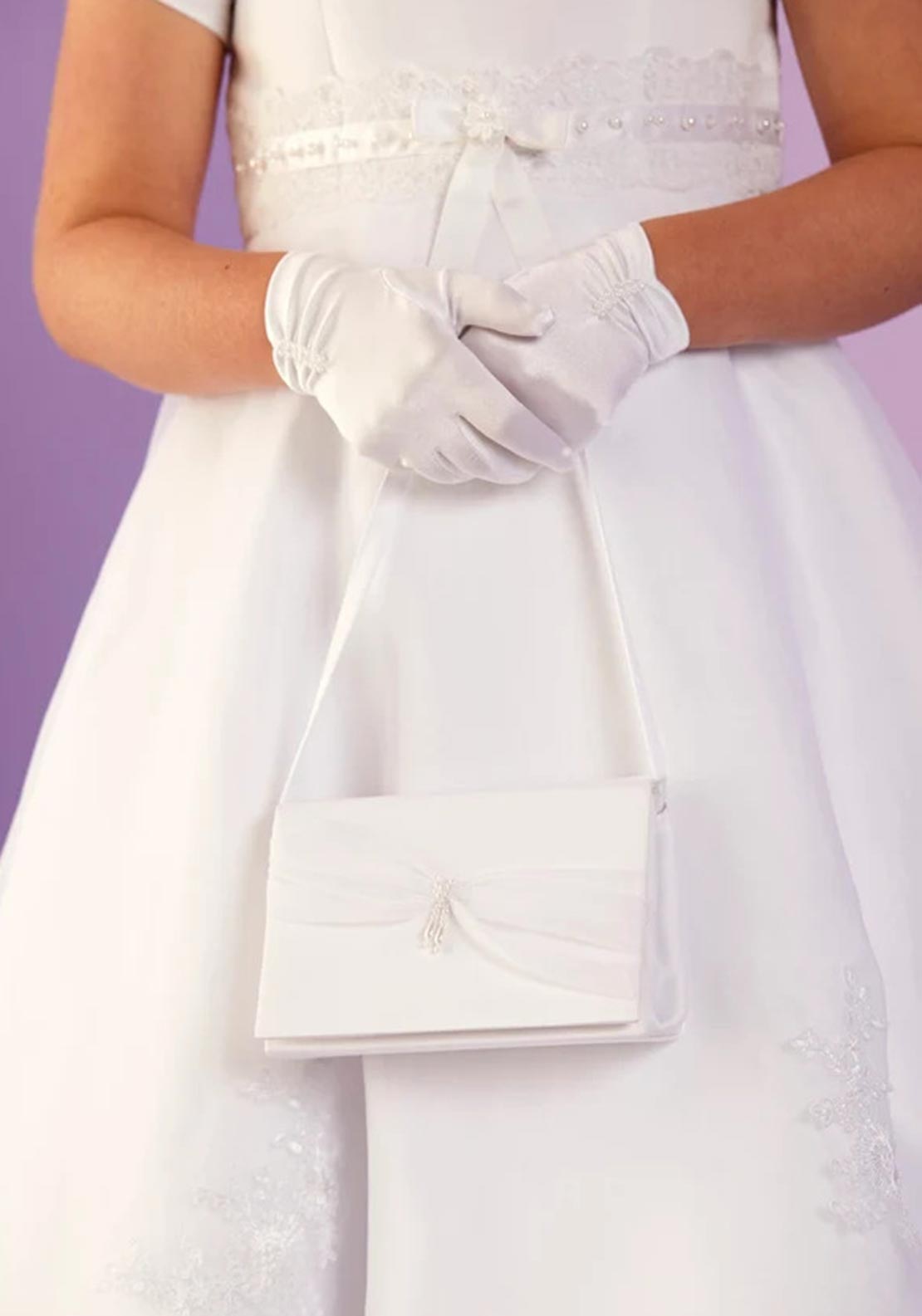 Peridot Jasmine Hard Communion Bag, White