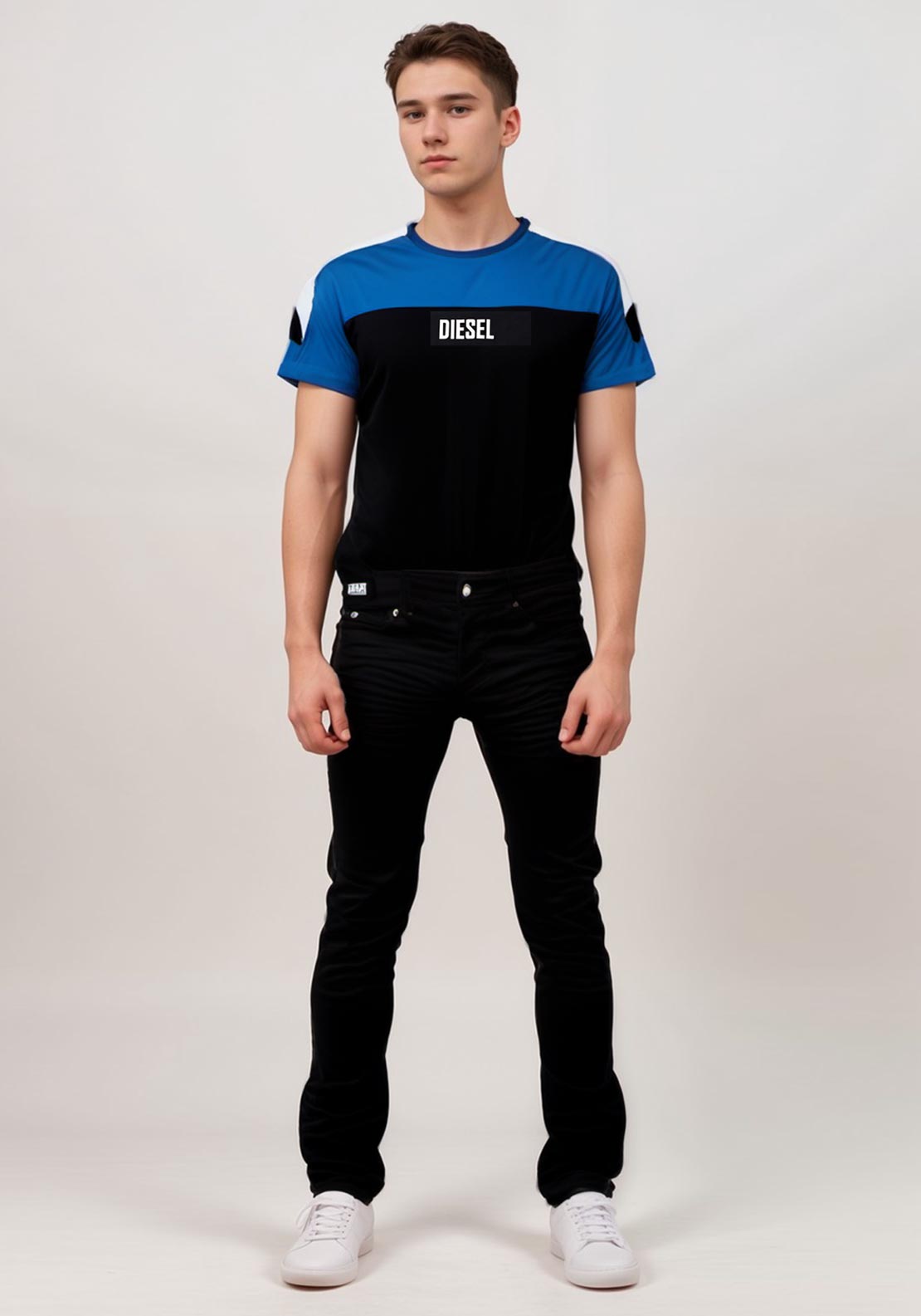 Diesel Boys Braden Short Sleeve Tee, Black