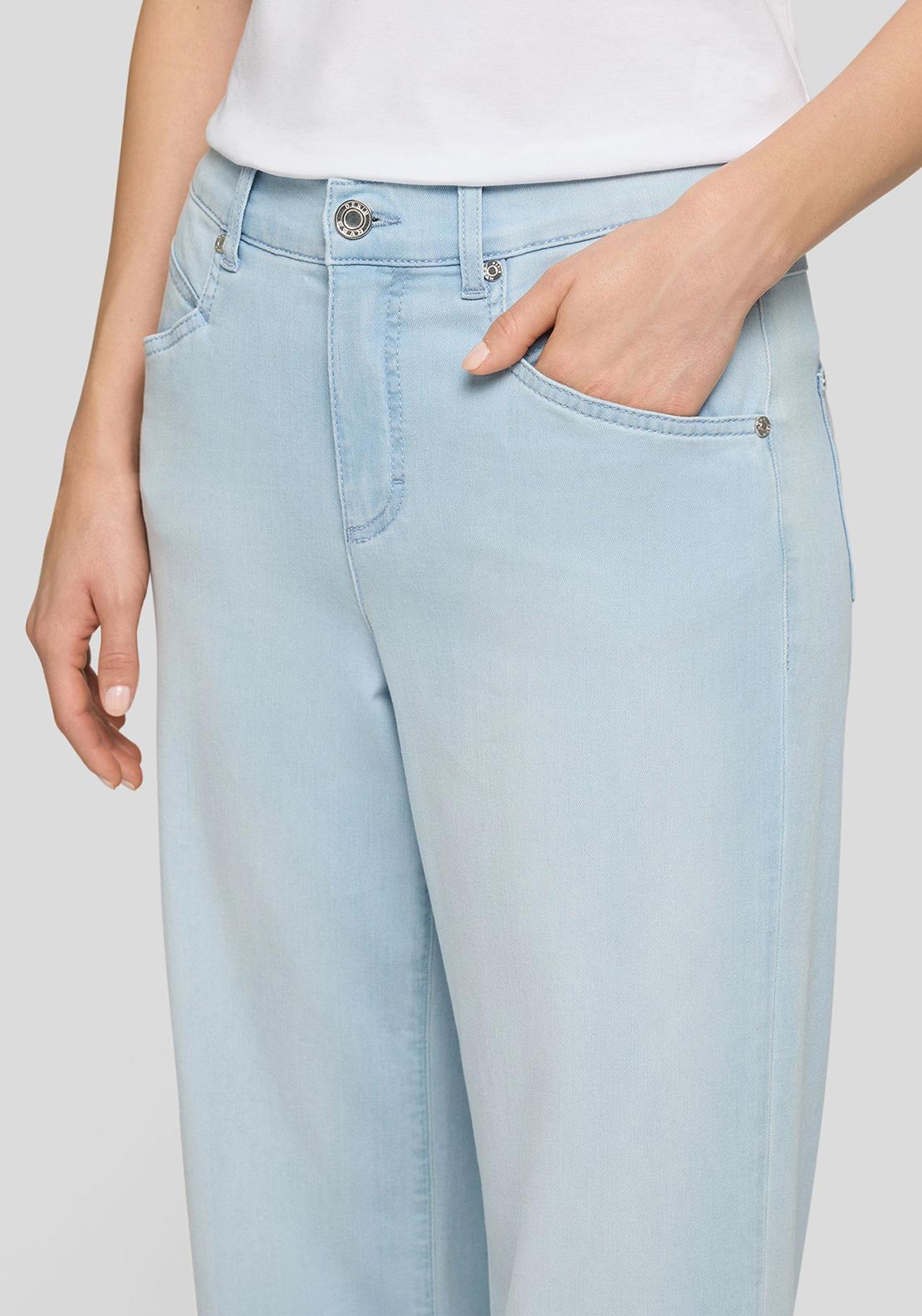 Rabe Willow Wide Leg Jeans, Light Blue
