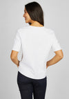 Rabe Embellished Graphic Print T- Shirt, White
