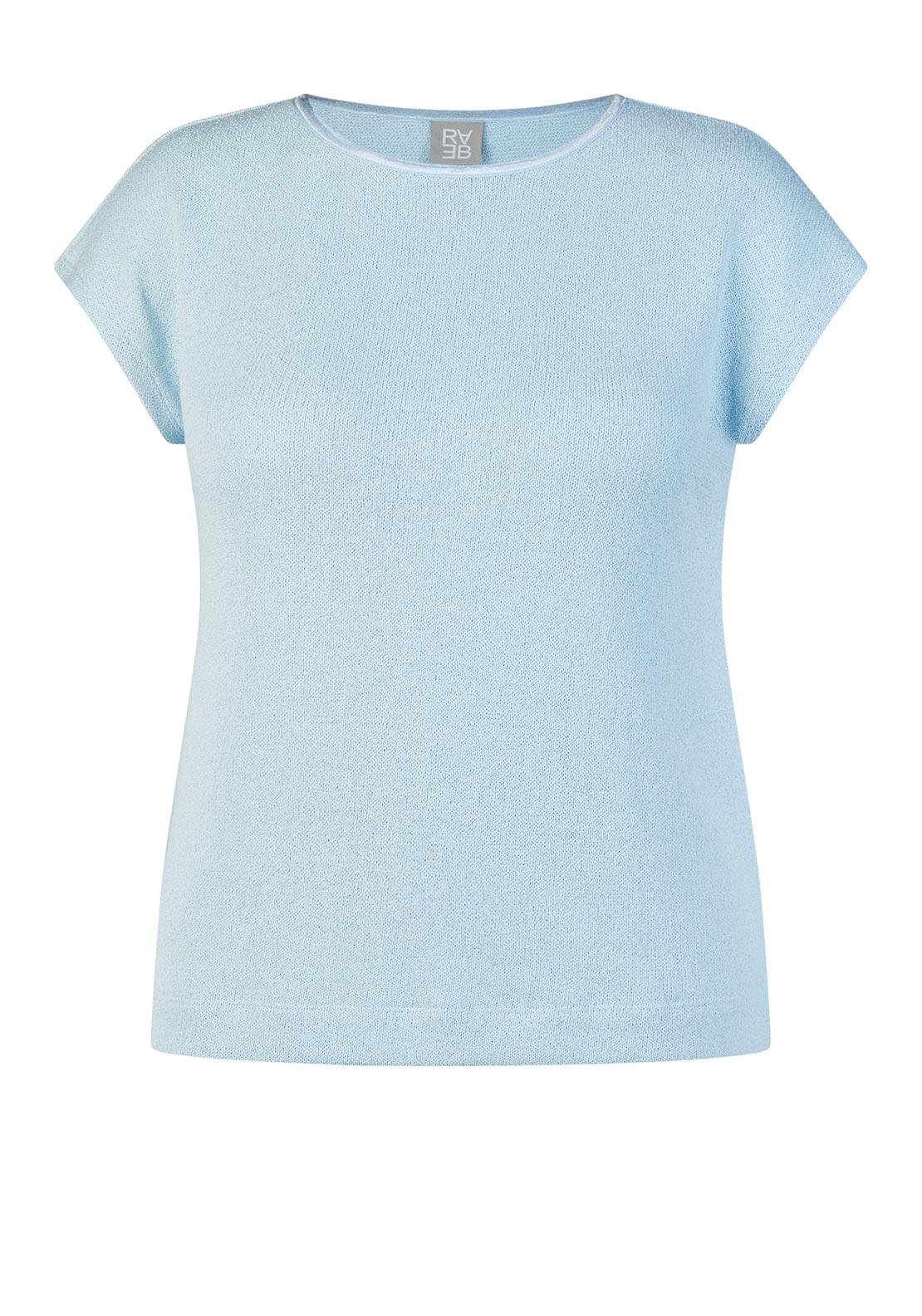 Rabe Knit Cap Sleeve Top, Light Blue