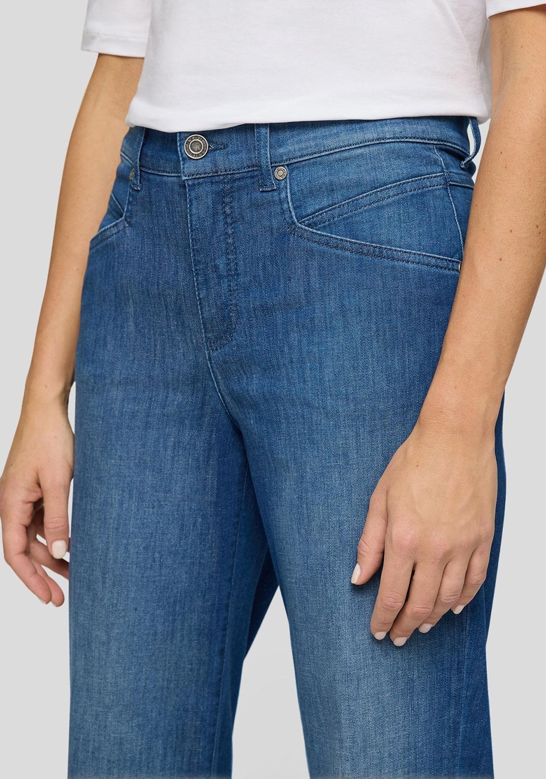 Rabe Willow Mid Waist Denim Jeans, Blue