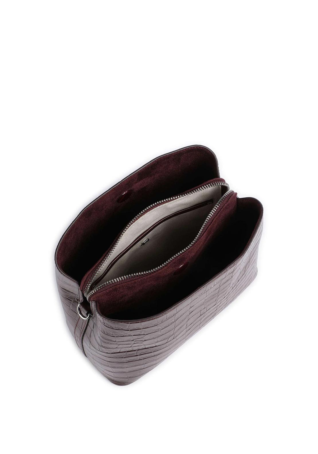 Radley Duke’s Place Faux Croc Crossbody Bag, Wine