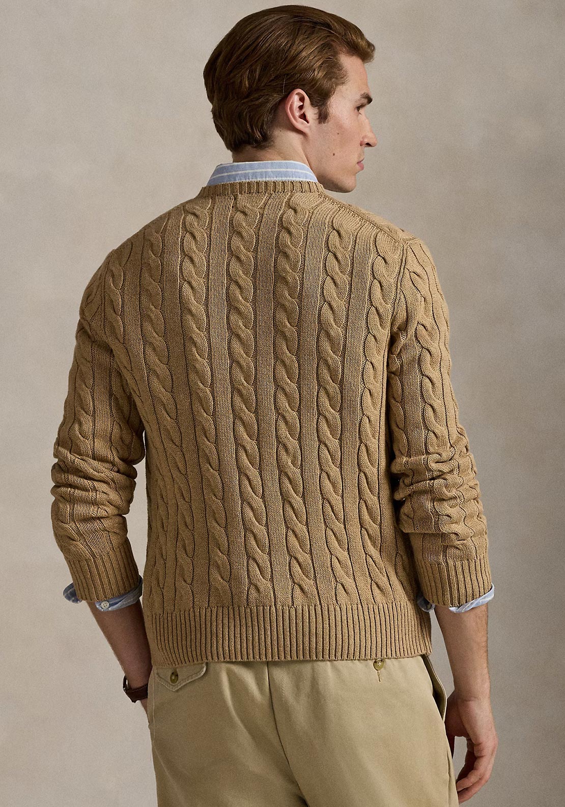 Ralph Lauren Cable Knit Jumper, Camel