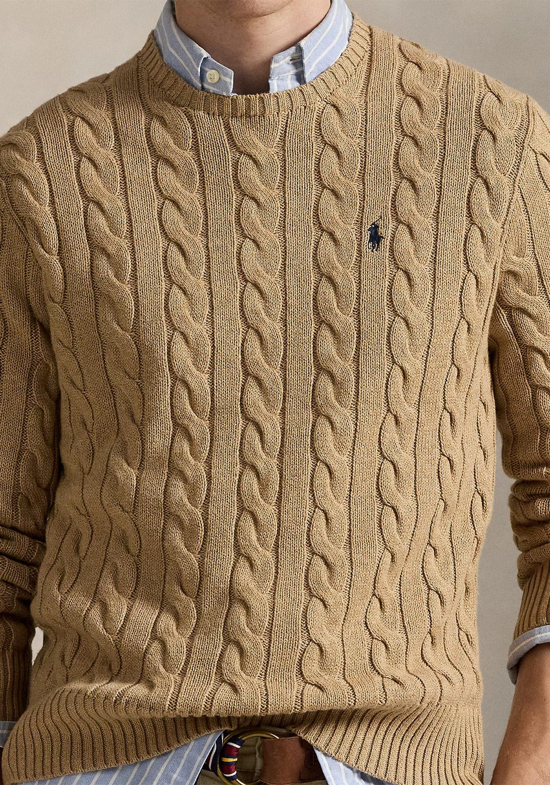 Ralph Lauren Cable Knit Jumper, Camel