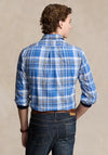 Ralph Lauren Custom Fit Plaid Oxford Shirt, Blue Multi
