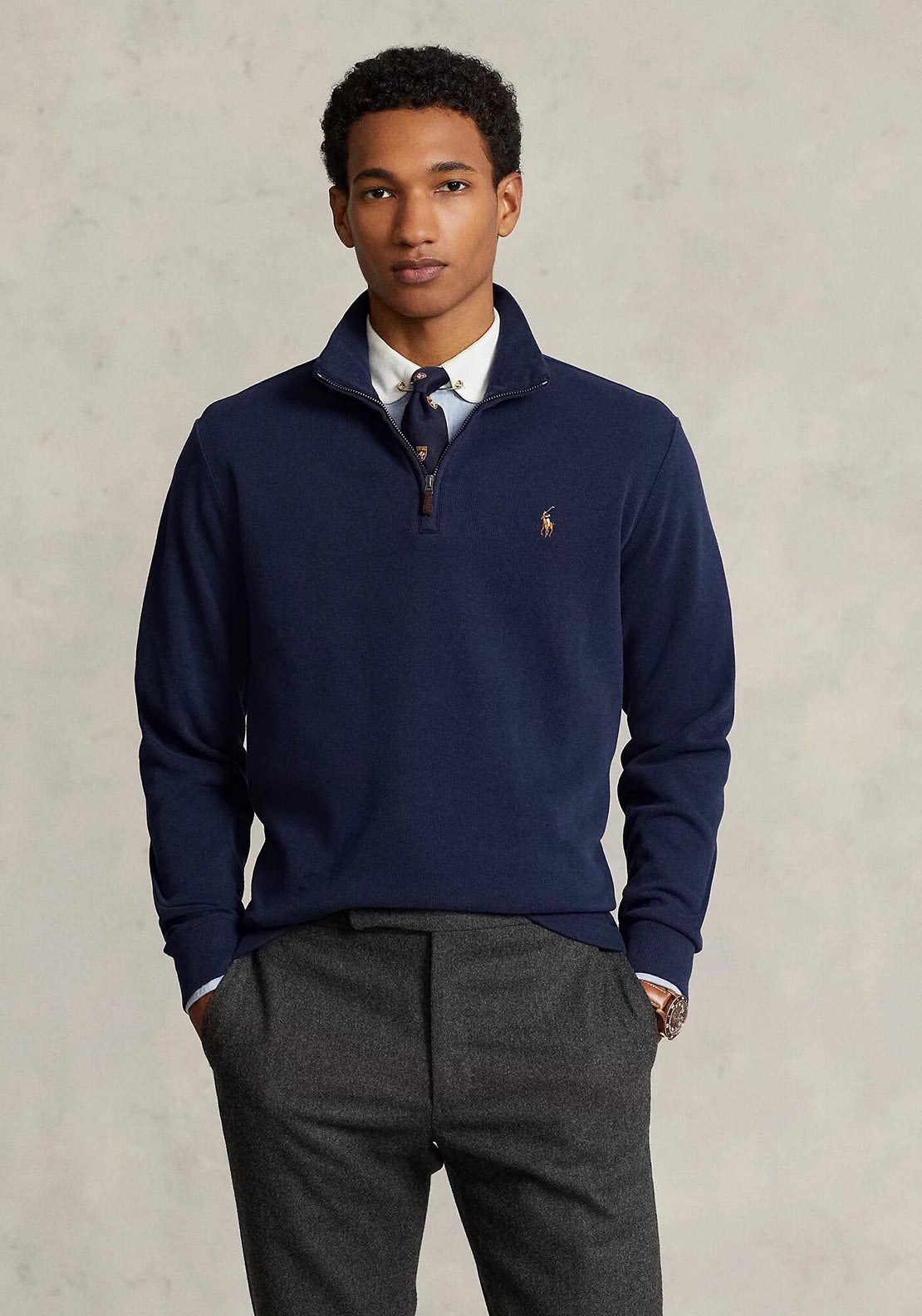 Quarter Zip Sweater Navy Blue Polo Ralph Lauren Sweater Polo Ralph