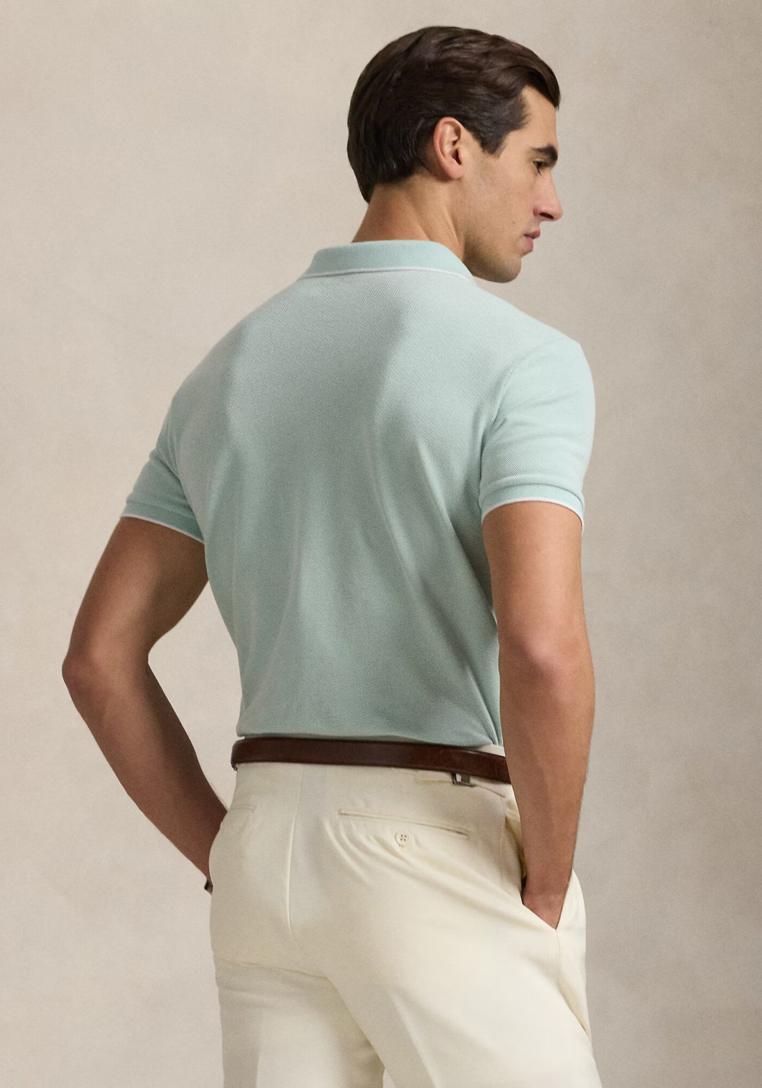 Ralph Lauren Oxford Mesh Polo Shirt, Mint Green