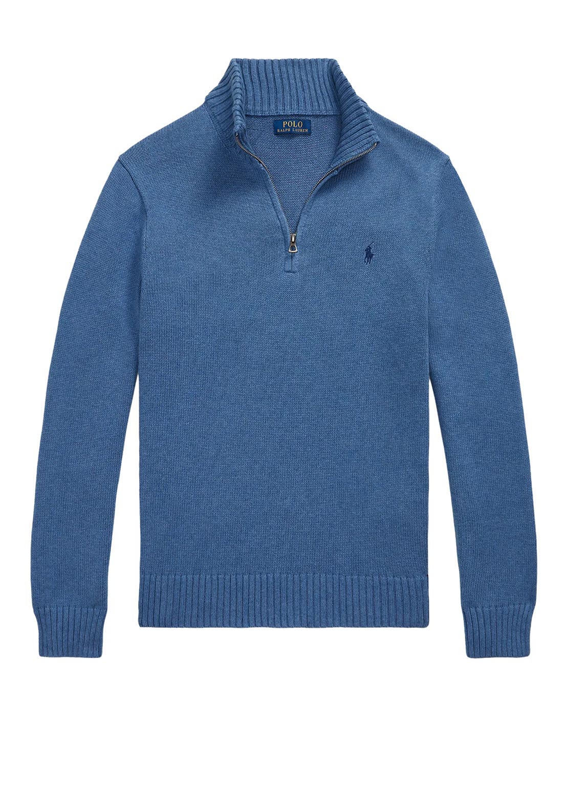 Ralph Lauren Quarter Zip Knit Sweater, Blue