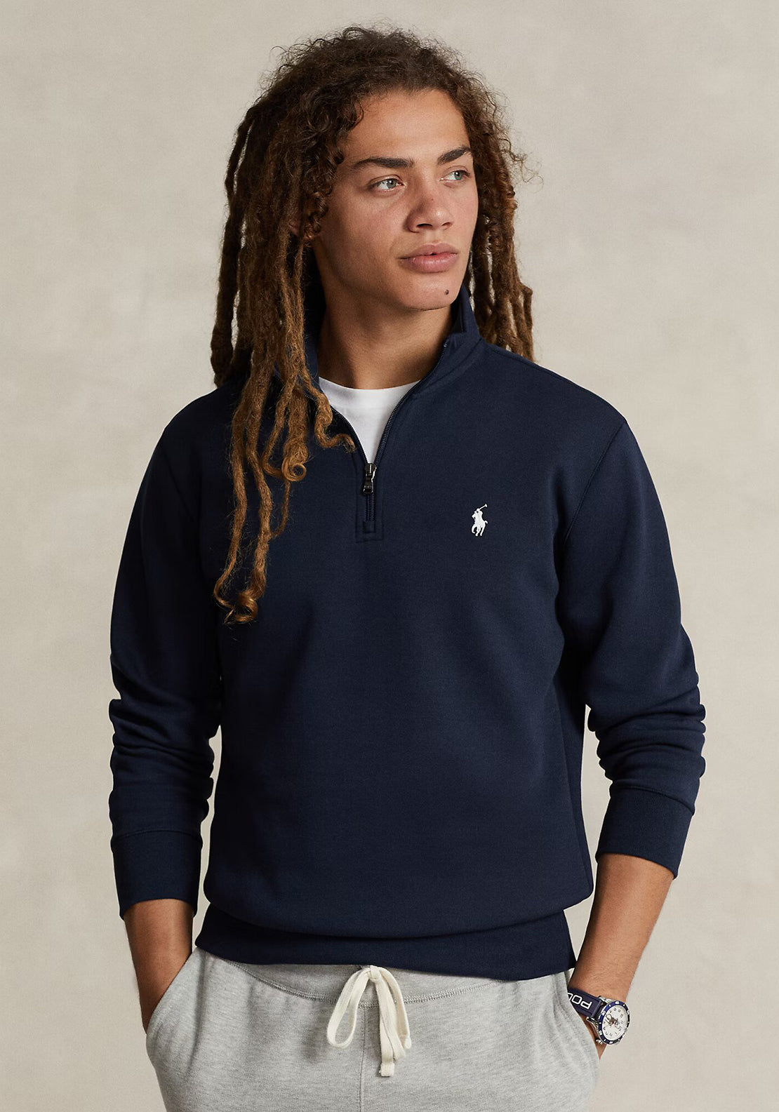 Ralph Lauren Quarter Zip Sweatshirt, Aviator Navy McElhinneys