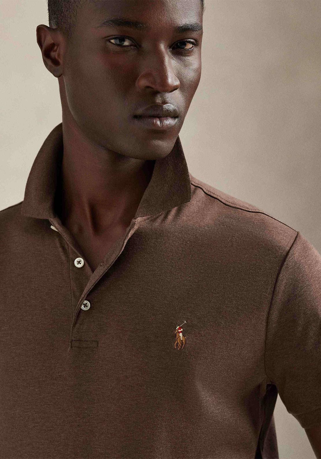 Ralph Lauren Slim Fit Polo Shirt, Brown