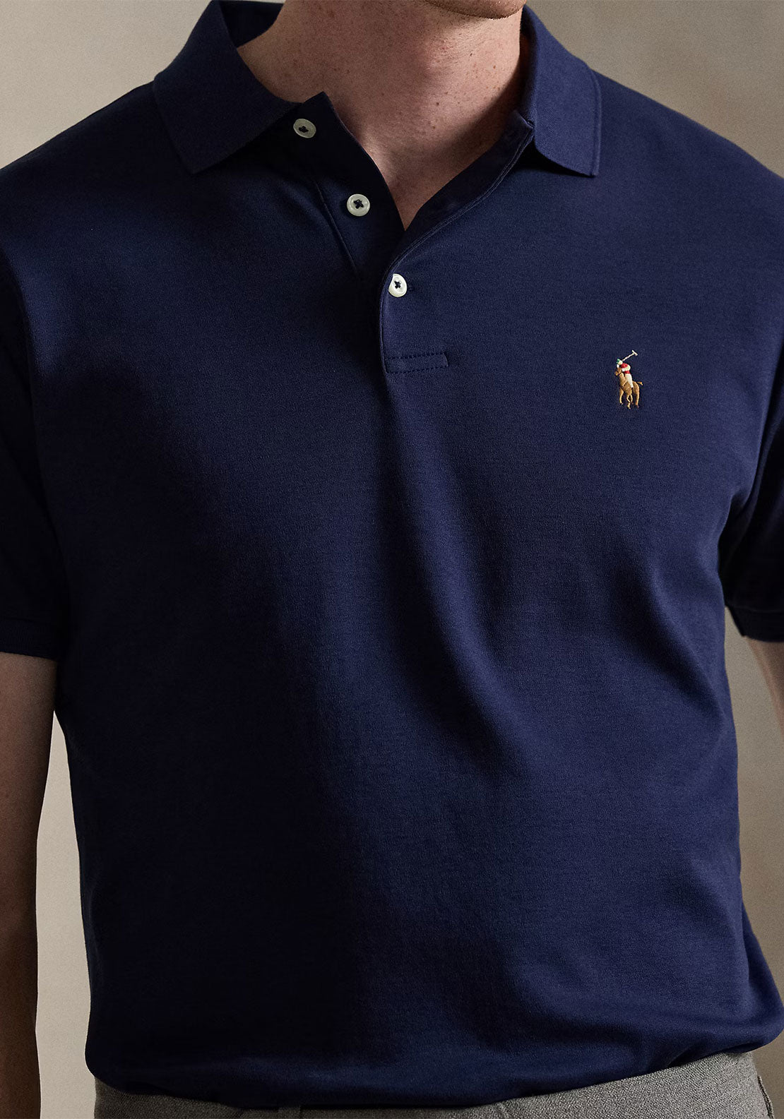 Ralph Lauren Slim Fit Soft Touch Polo Shirt, Navy