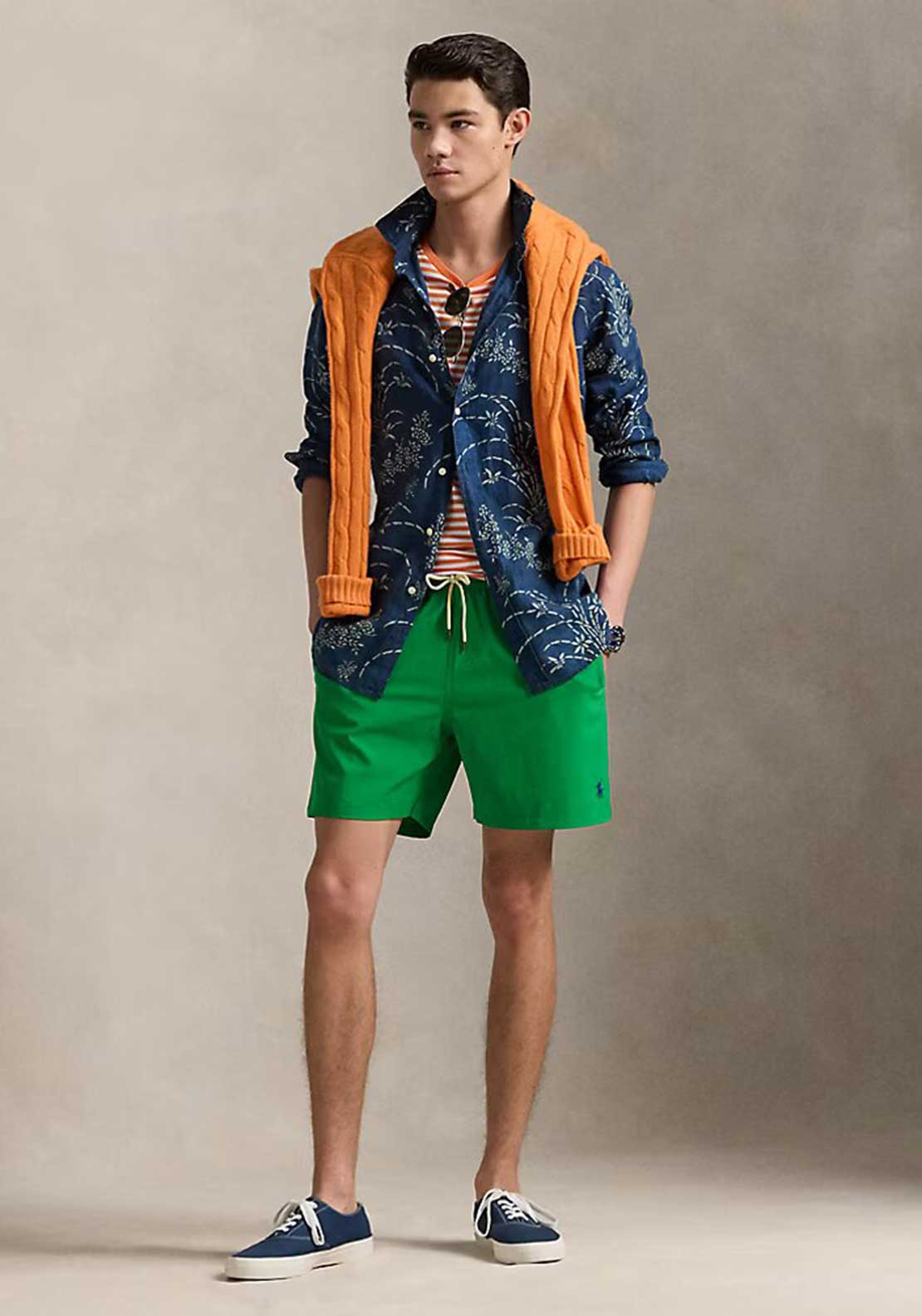 Ralph Lauren Traveller Classic Swimming Trunks, Billiard Green
