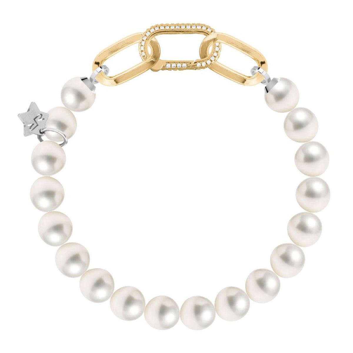 Rebecca Diva Pearl Bracelet, Gold