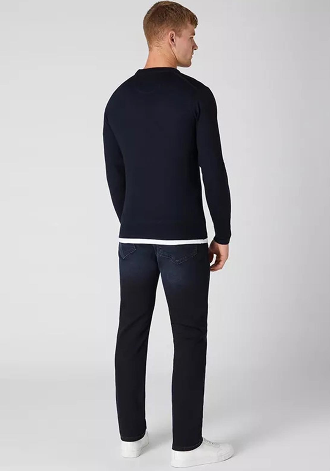 Remus Uomo Crew Neck Sweater, Navy