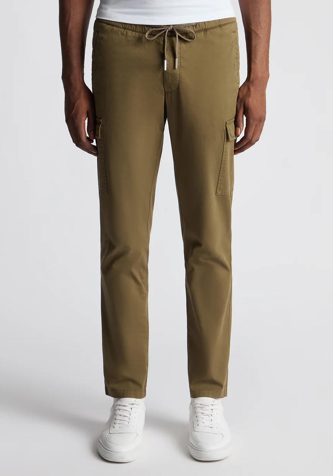 Remus Uomo Eton Slim Fit Cargo Trousers, Green
