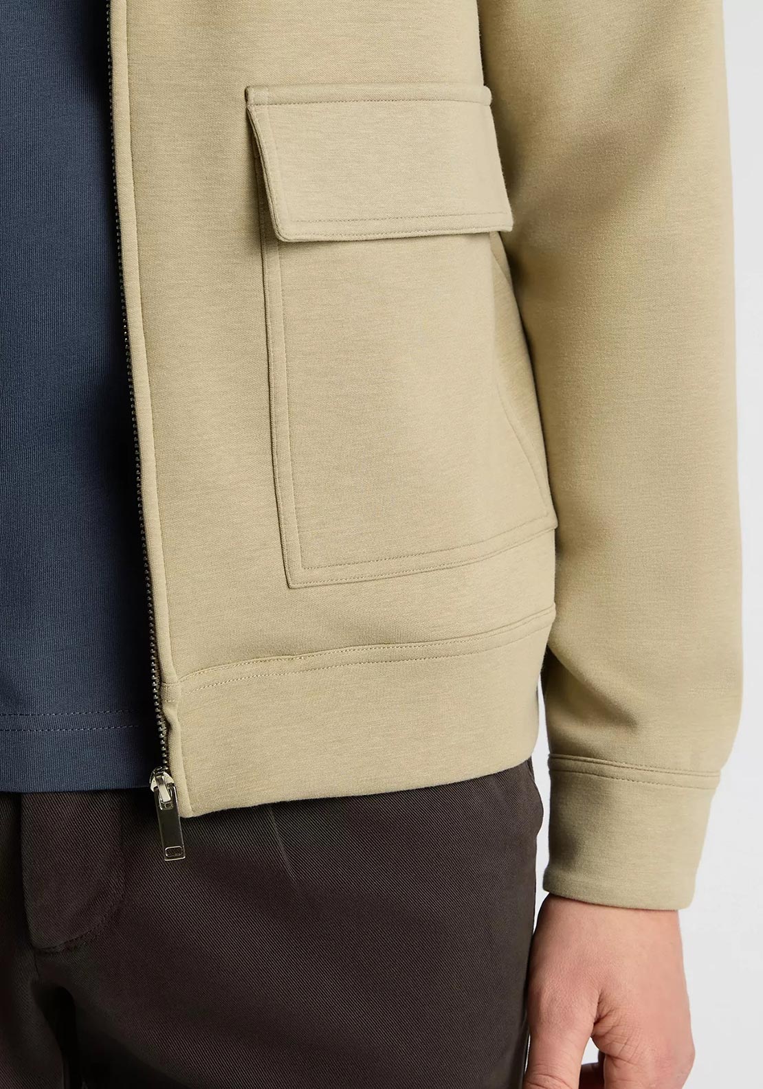 Remus Uomo Full Zip Overshirt, Sand