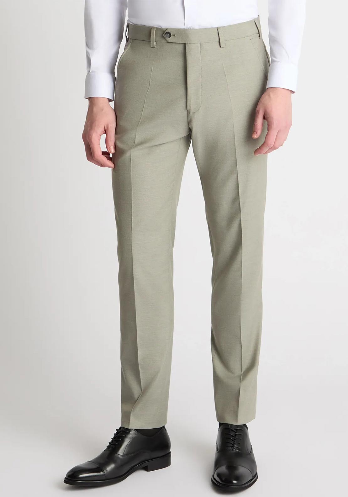 Remus Uomo Marine Slim Leg Trousers, Light Green