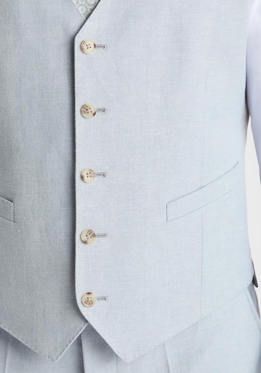 Remus Uomo Peppe Waistcoat, Light Blue