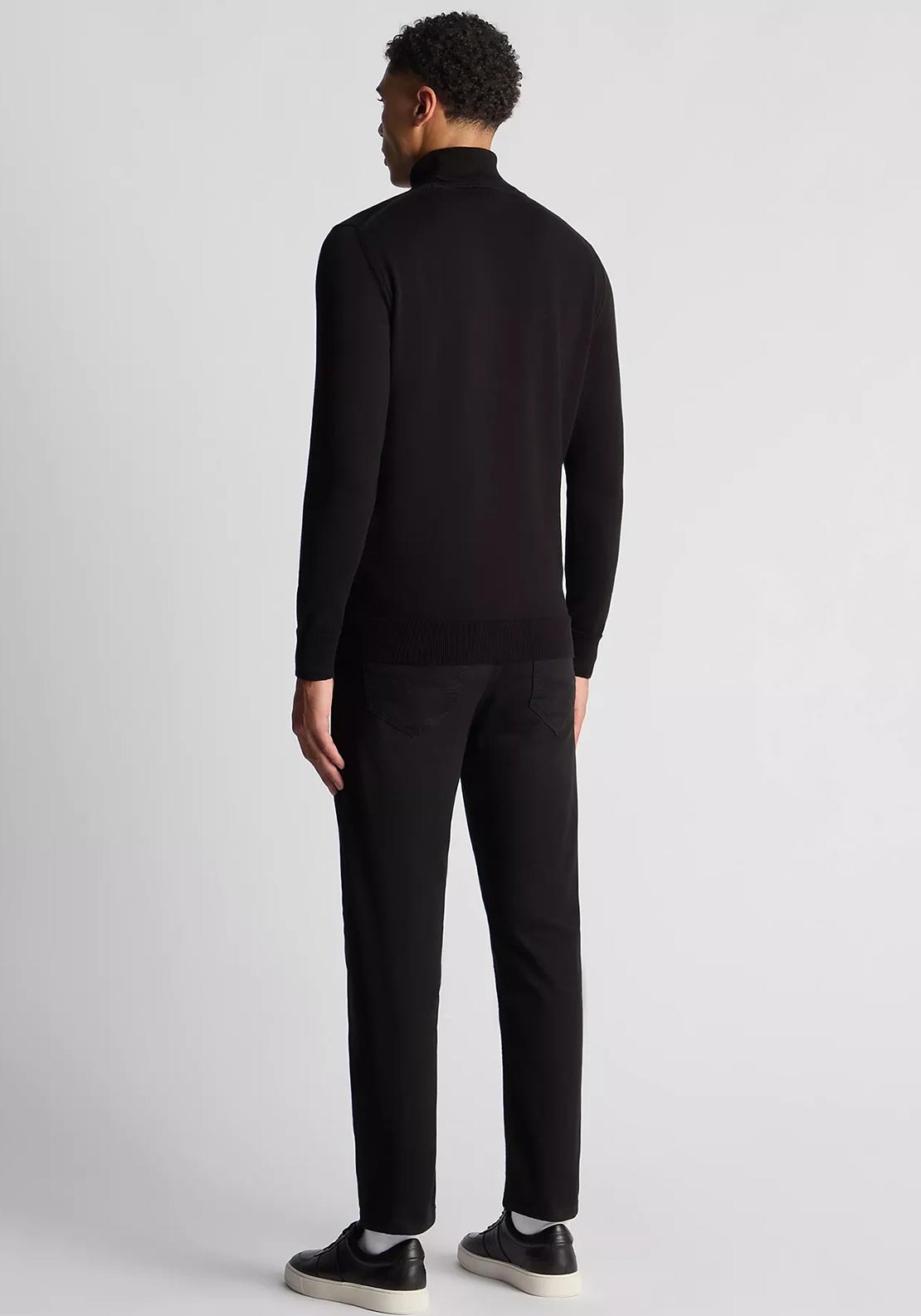 Remus Uomo Roll Neck Sweater, Black