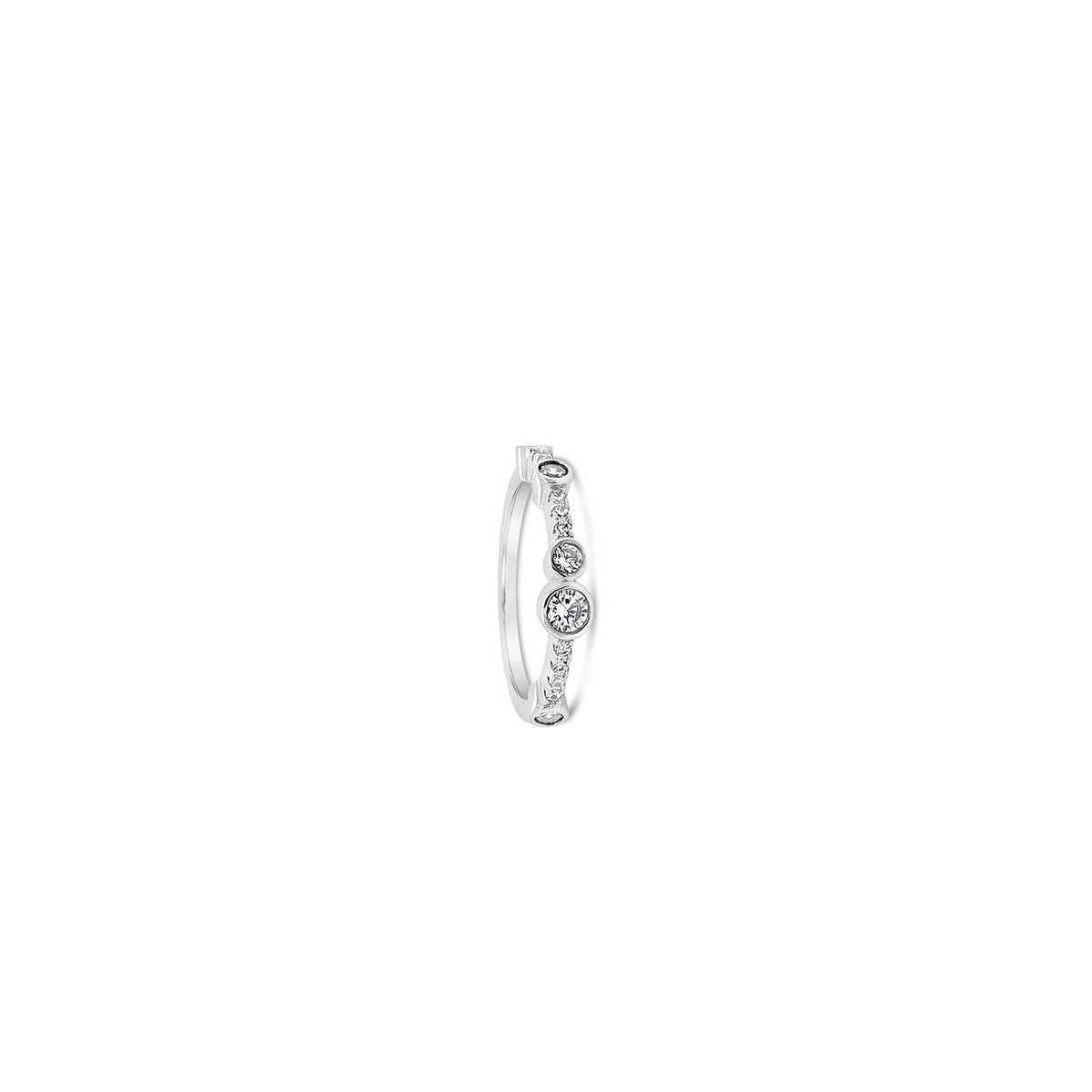 Absolute CZ Cluster Ring, Silver
