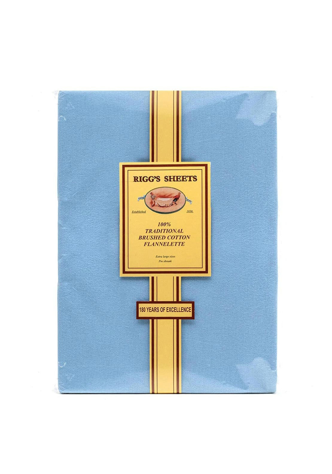 RIGGS PREMIER DBL FITTED SHEET BLUE
