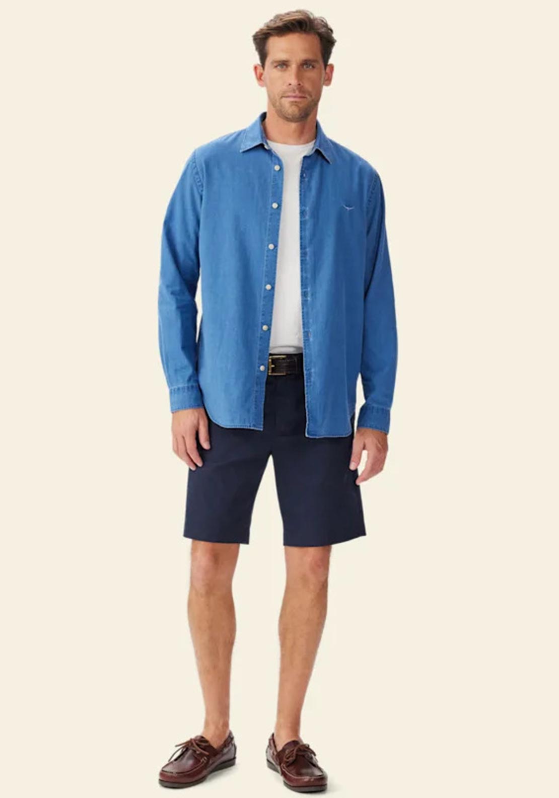 R.M WILLIAMS Arno Denim Shirt, Indigo Blue