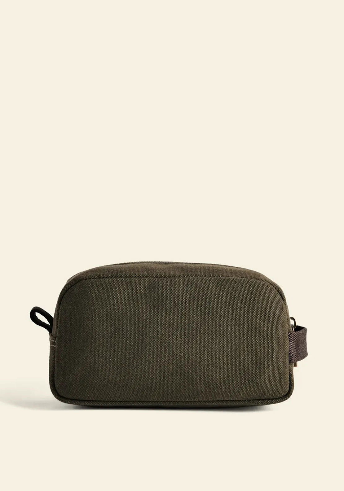 R.M Williams Barrenjoey Toiletry Bag, Dark Khaki Green